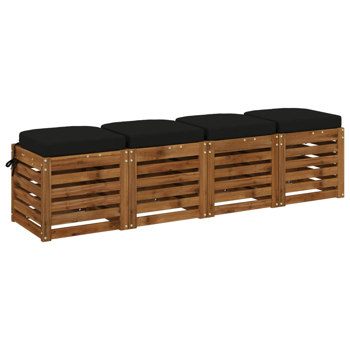 4 darabos üléspárnák SOEST 4 pcs 100% poliészter Fekete 2