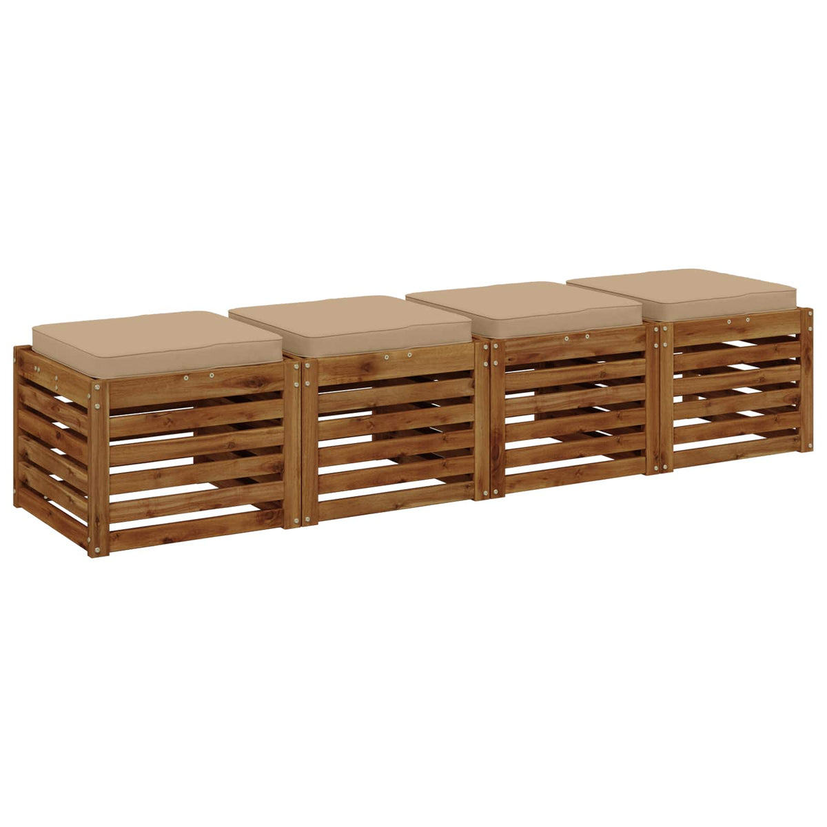 4 darabos ülőpárna VUGHT 4 pcs 100% poliészter Homokszín 3