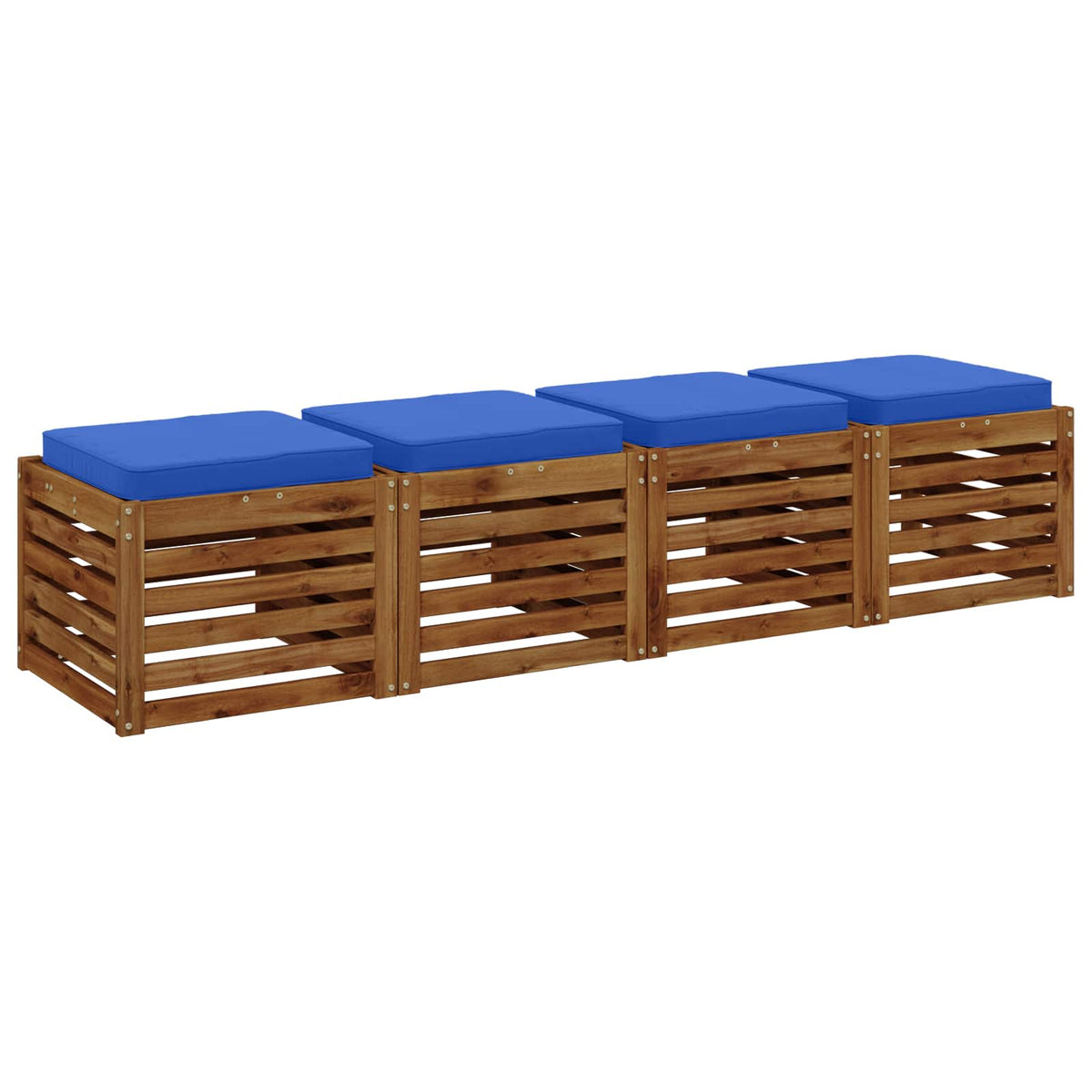 4 darabos ülőpárna VUGHT 4 pcs 100% poliészter Királykék 3