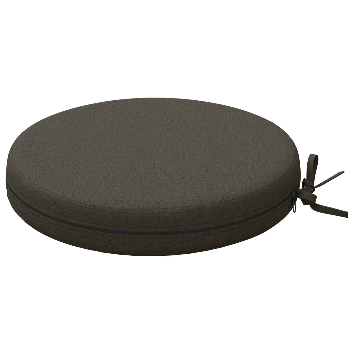 Ülőpárnák SOEST 4 db 100% poliészter Antracitszürke Ø 35 x 7 cm 4