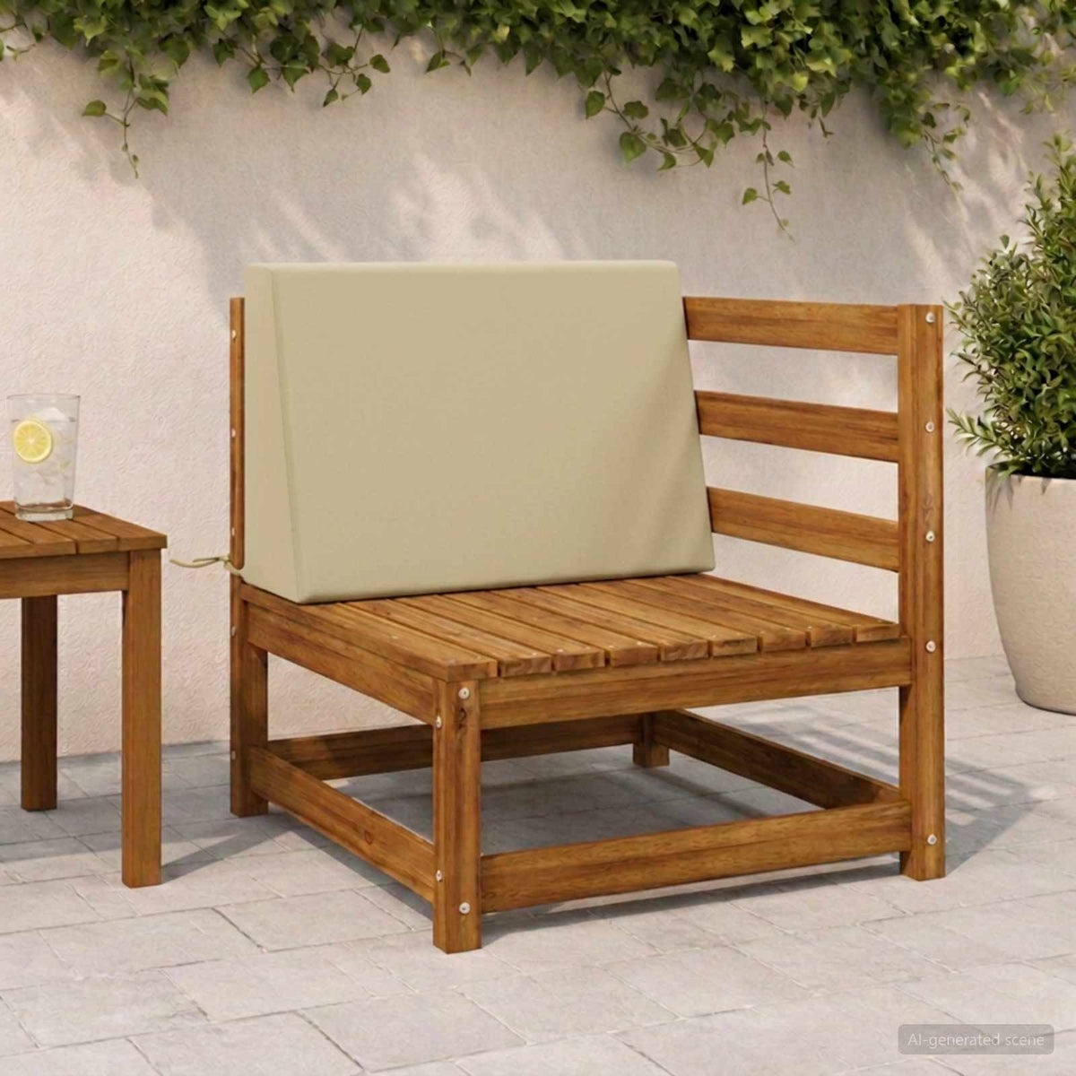 Hátpárna SOEST 100% poliészter Világos zöld 60 x 20 x 40 cm