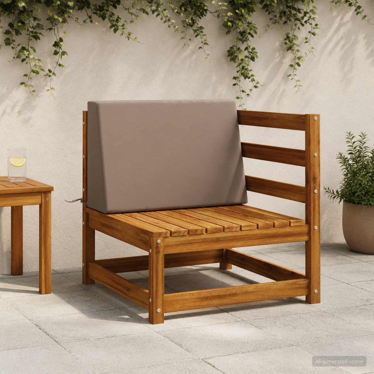 Hátpárna SOEST 100% poliészter Tópszínű 60 x 20 x 40 cm