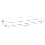 Ülőpárna SOEST 100% poliészter Krémszínű 120 x 80 x 10 cm 9