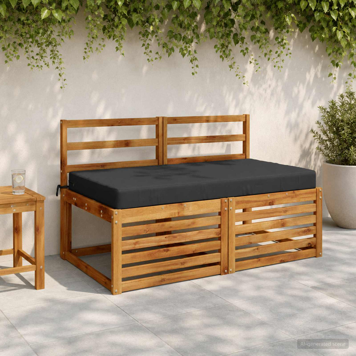 Ülőpárna SOEST 100% poliészter Sötét kék 120 x 80 x 10 cm