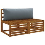 1-Darabos Háttámlap PUTTEN 100% poliészter Kék 120 x 40 x 15 cm 3