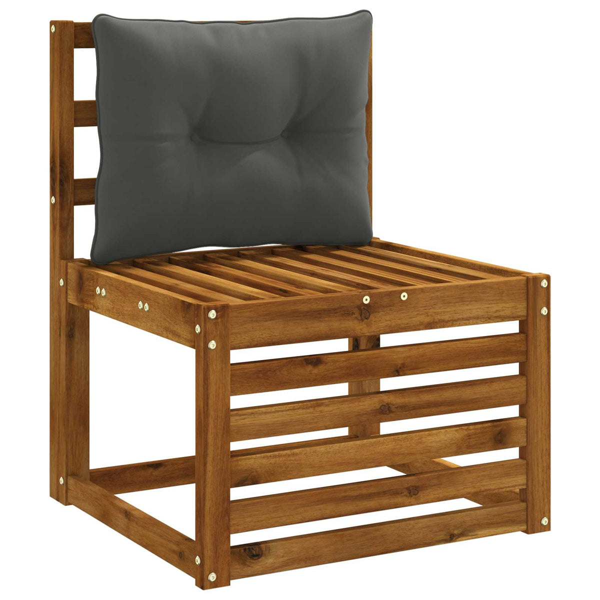 Hátpárna PUTTEN 100% poliészter Antracitszürke 60 x 40 x 10 cm 3