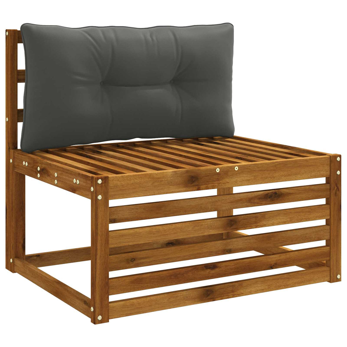 Hátpárna PUTTEN 100% poliészter Antracitszürke 70 x 40 x 10 cm 3