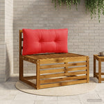 Hátpárna PUTTEN 100% poliészter Piros 80 x 40 x 10 cm