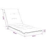 Napozóágy Párna GEMERT 100% poliészter Sokszínű 190 x 50 x 9 cm 9