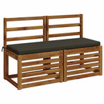 Padpárna SOEST 100% poliészter Antracitszürke 100 x 40 x 5 cm 3