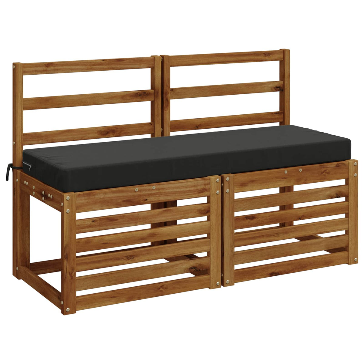 Padpárna SOEST 100% poliészter Antracitszürke 110 x 40 x 8 cm 3