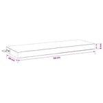 Padpárna SOEST 100% poliészter Fekete 110 x 40 x 8 cm 8