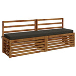 Padpárna SOEST 100% poliészter Antracitszürke 170 x 40 x 8 cm 3