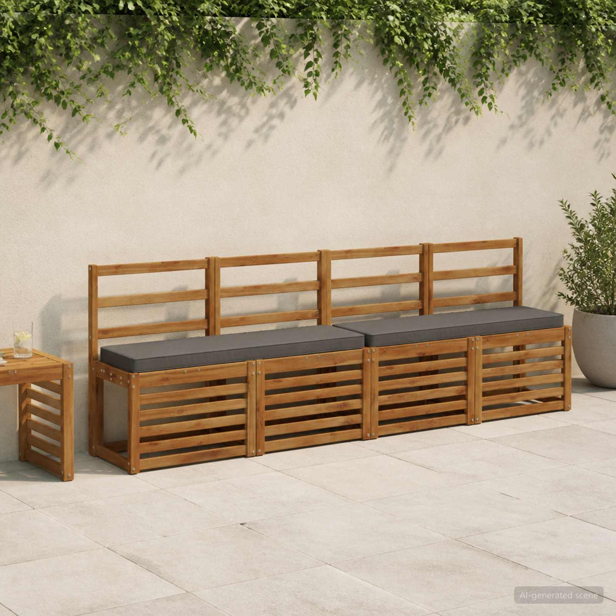 1 darabos padpárna VUGHT 100% poliészter Szürke 100 x 30 x 5 cm