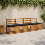 1 darabos padpárna VUGHT 100% poliészter Fekete 110 x 40 x 5 cm