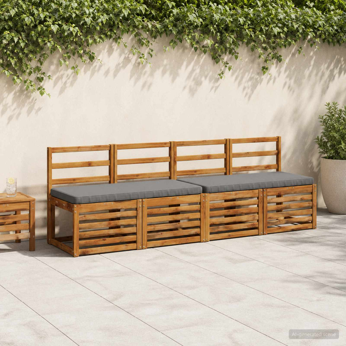 1 darabos padpárna VUGHT 100% poliészter Szürke 110 x 50 x 5 cm