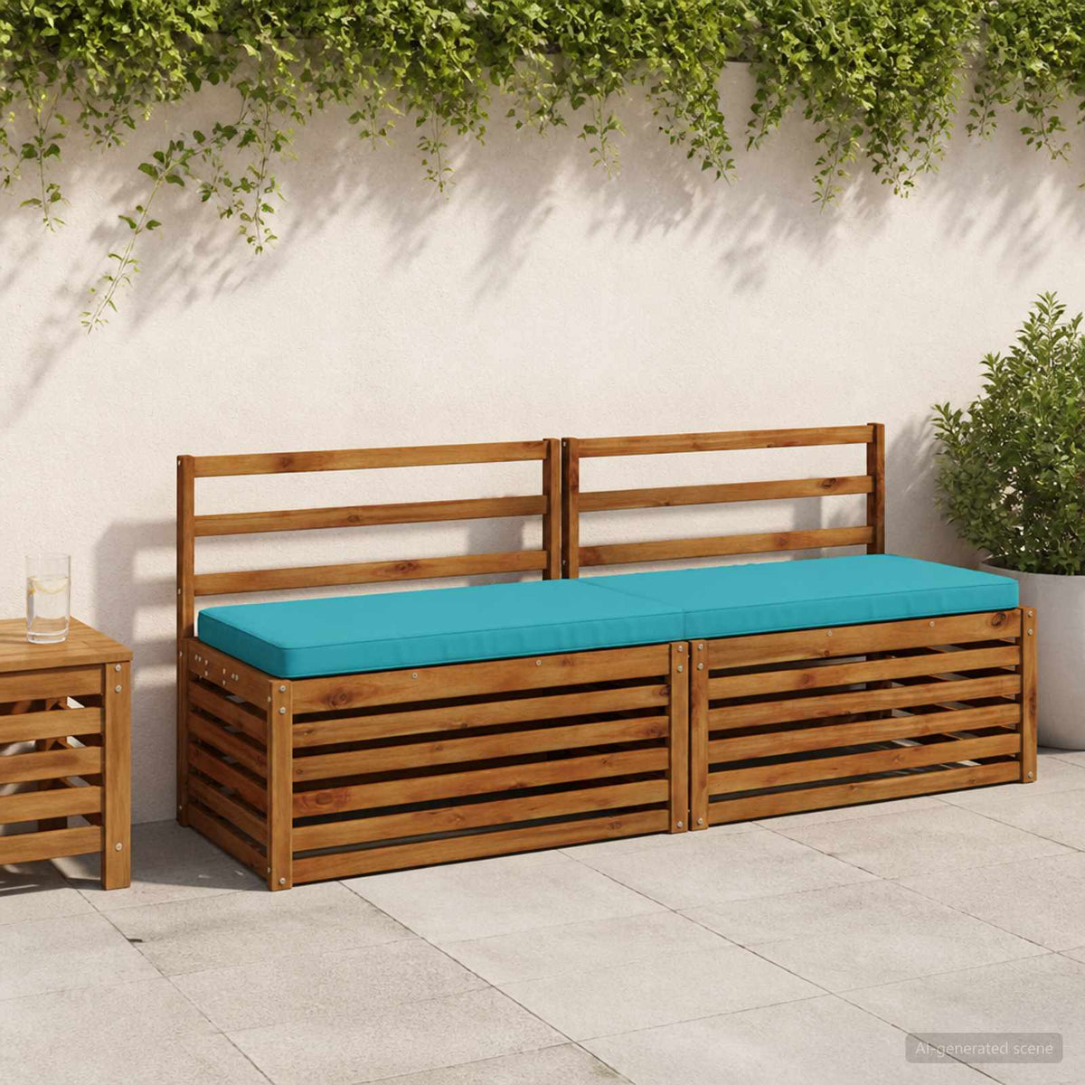 1 darabos padpárna VUGHT 100% poliészter Türkiz 170 x 50 x 5 cm