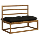 Padpárna VIANEN 100% poliészter Fekete 110 x 60 x 12 cm 3