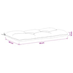 Padpárna VIANEN 100% poliészter Fekete 110 x 60 x 12 cm 9
