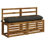 Padpárna VIANEN 100% poliészter Antracitszürke 120 x 30 x 12 cm 3