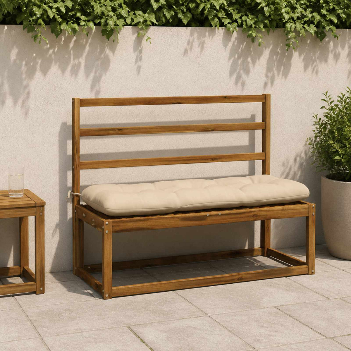 Padpárna VIANEN 100% poliészter Krémszínű 130 x 40 x 12 cm