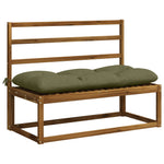 Padpárna VIANEN 100% poliészter Olajzöld 120 x 50 x 12 cm 3