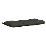 Padpárna VIANEN 100% poliészter Antracitszürke 120 x 50 x 12 cm 2