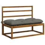 Pad párnák VIANEN 2 db 100% poliészter Szürke 120 x 60 x 12 cm 2