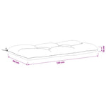 Padpárna VIANEN 100% poliészter Kék 130 x 60 x 12 cm 9