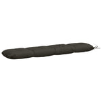 Padpárna VIANEN 100% poliészter Antracitszürke 140 x 30 x 12 cm 5