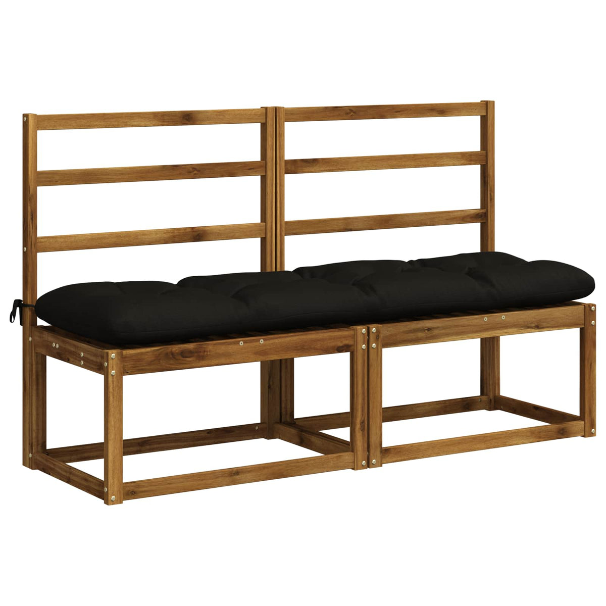 Padpárna VIANEN 100% poliészter Fekete 140 x 40 x 12 cm 3