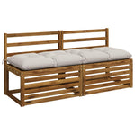 Pad párnák VIANEN 2 db 100% poliészter Fehér 140 x 50 x 12 cm 3