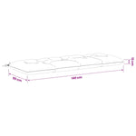 Padpárna VIANEN 100% poliészter Homokszín 140 x 50 x 12 cm 9