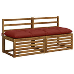 Padpárna VIANEN 100% poliészter Piros 140 x 50 x 12 cm 3