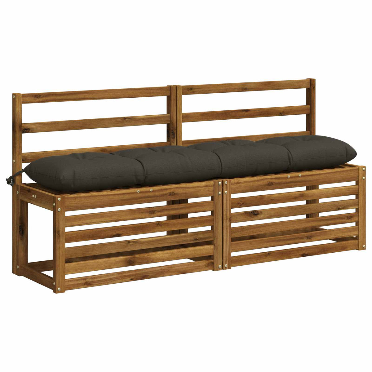 Padpárna VIANEN 100% poliészter Antracitszürke 150 x 30 x 12 cm 3
