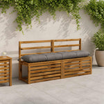 Padpárna VIANEN 100% poliészter Szürke 150 x 30 x 12 cm