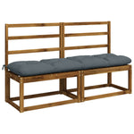 Pad párnák VIANEN 2 db 100% poliészter Kék 150 x 40 x 12 cm 3