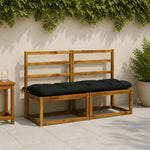 Padpárna VIANEN 100% poliészter Fekete 150 x 40 x 12 cm