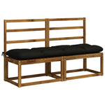 Padpárna VIANEN 100% poliészter Fekete 150 x 40 x 12 cm 3
