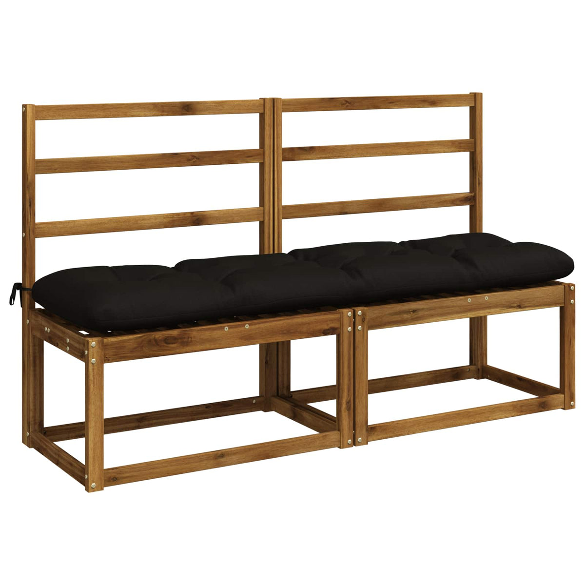 Pad párnák VIANEN 2 db 100% poliészter Fekete 150 x 40 x 12 cm 3
