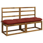 Pad párnák VIANEN 2 db 100% poliészter Piros 150 x 40 x 12 cm 3