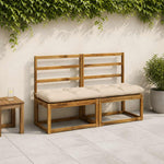 Padpárna VIANEN 100% poliészter Krémszínű 150 x 40 x 12 cm