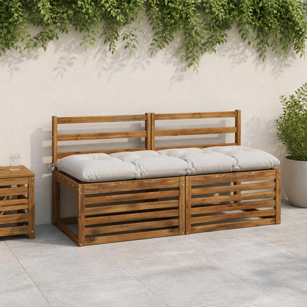 Padpárna VIANEN 100% poliészter Fehér 150 x 50 x 12 cm