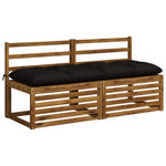 Padpárna VIANEN 100% poliészter Fekete 150 x 50 x 12 cm 3