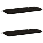 Pad párnák VIANEN 2 db 100% poliészter Fekete 150 x 50 x 12 cm 2