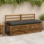 Padpárna VIANEN 100% poliészter Antracitszürke 150 x 50 x 12 cm