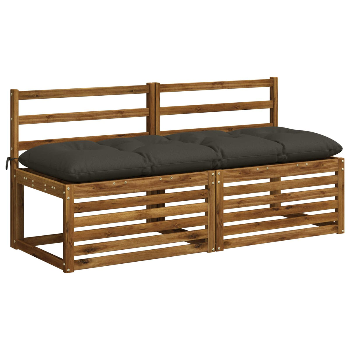 Padpárna VIANEN 100% poliészter Antracitszürke 150 x 50 x 12 cm 3