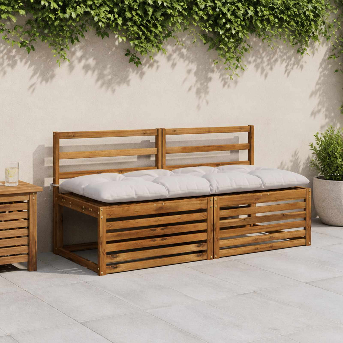 Padpárna VIANEN 100% poliészter Fehér 140 x 60 x 12 cm