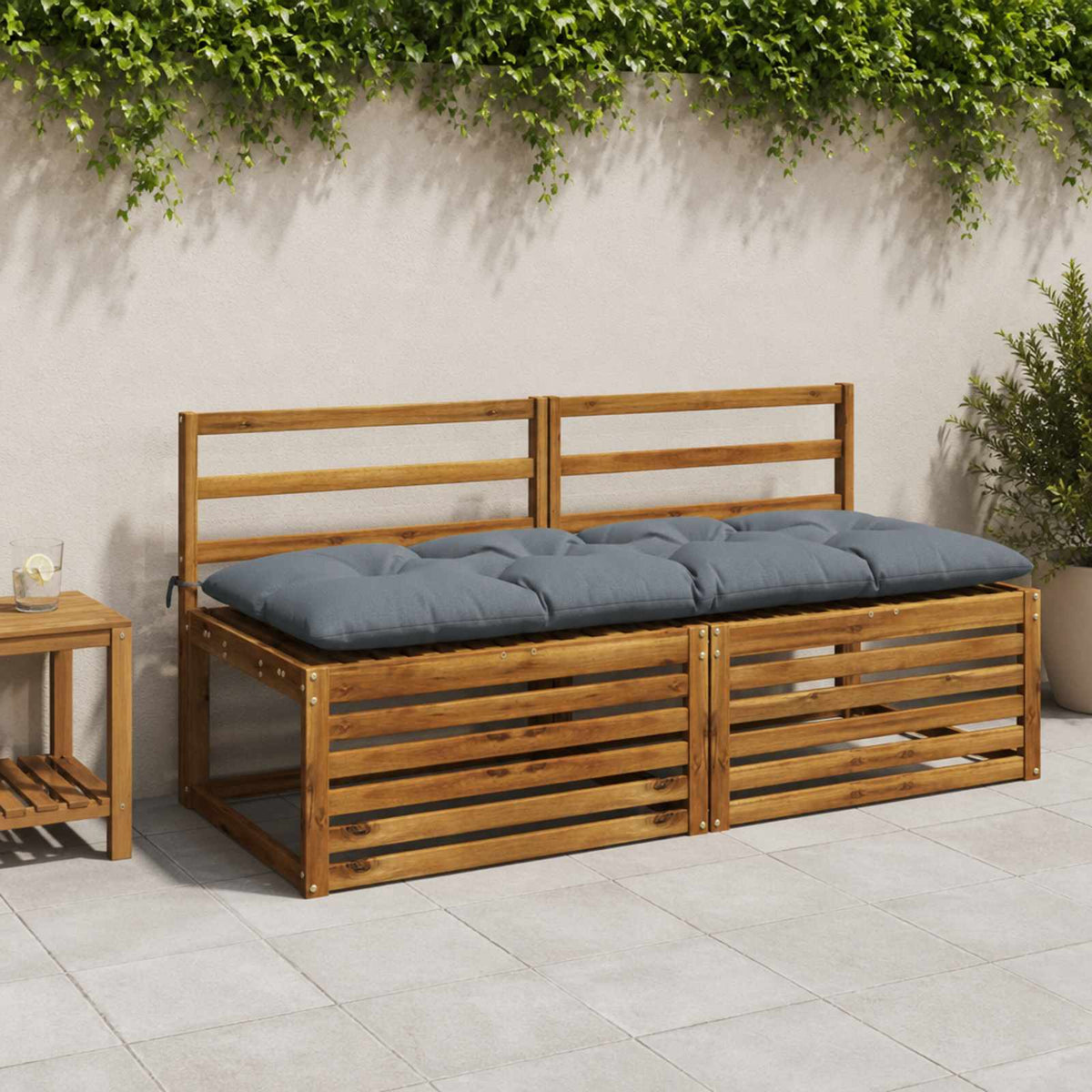 2 darabos padpárna VIANEN 100% poliészter Kék 150 x 60 x 12 cm