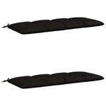 Pad párnák VIANEN 2 db 100% poliészter Fekete 150 x 60 x 12 cm 2